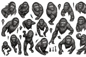 Sasquatch tattoo idea