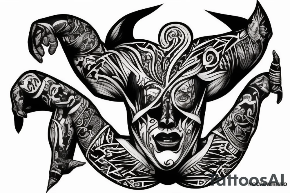 full back tattoo Centeotl tattoo idea