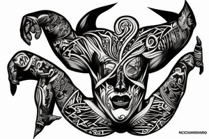 full back tattoo Centeotl tattoo idea