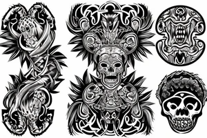 full back tattoo Centeotl tattoo idea