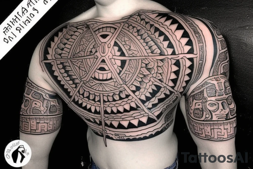 mayan tattoo tattoo idea