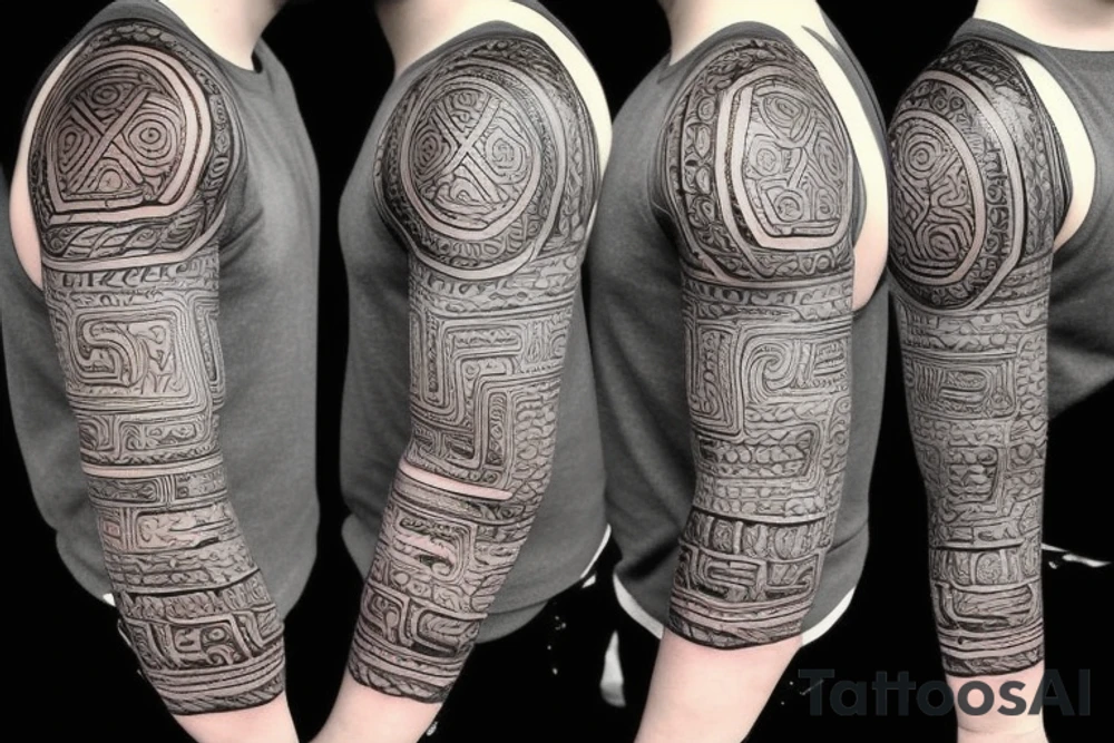 mayan tattoo tattoo idea