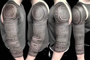 mayan tattoo tattoo idea