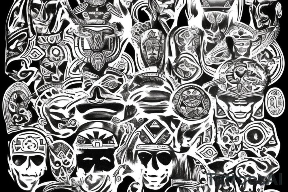 aztec gods tattoo idea