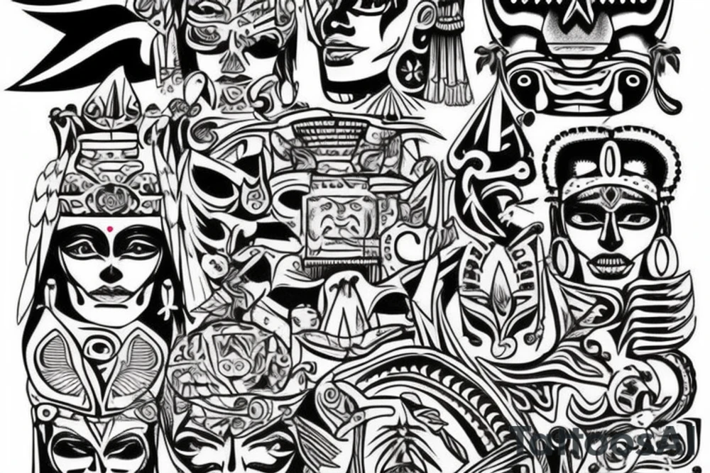 aztec gods tattoo idea