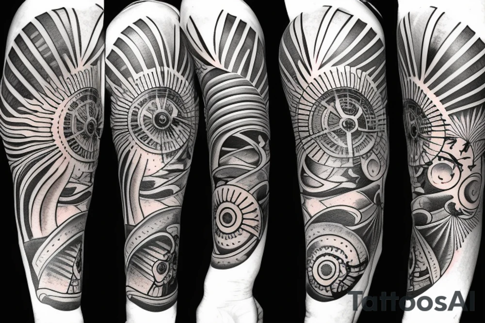Create an upper arm tattoo with a setting sun over the beach tattoo idea Create an upper arm tattoo with a setting sun over the beach tattoo idea