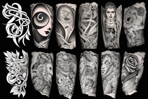 Create an upper arm tattoo all things about life tattoo idea