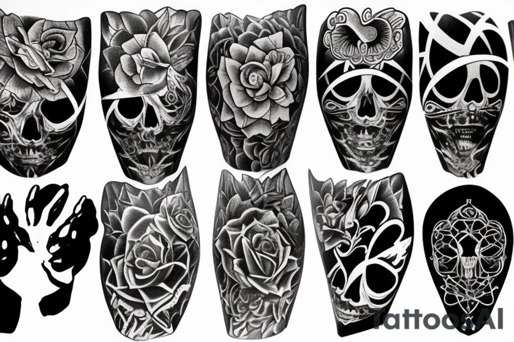 Create an upper arm tattoo all things about life tattoo idea