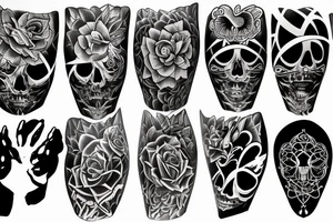 Create an upper arm tattoo all things about life tattoo idea