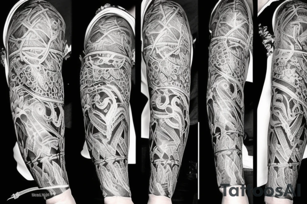 Create an upper arm tattoo all things about life tattoo idea