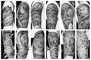 Create an upper arm tattoo all things about life tattoo idea