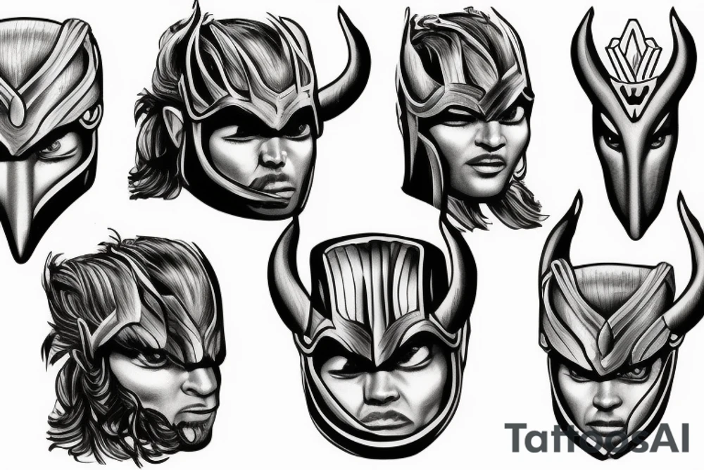 Face of Thor tattoo idea