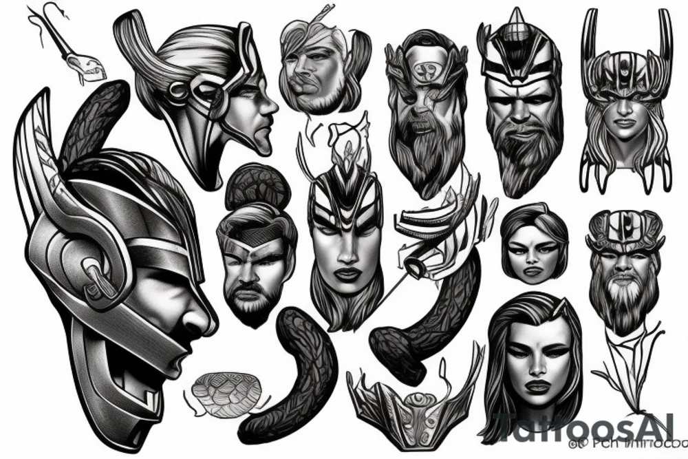Face of Thor tattoo idea