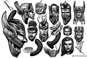 Face of Thor tattoo idea