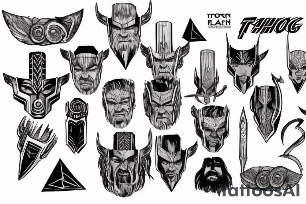 Face of Thor tattoo idea