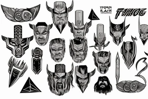 Face of Thor tattoo idea