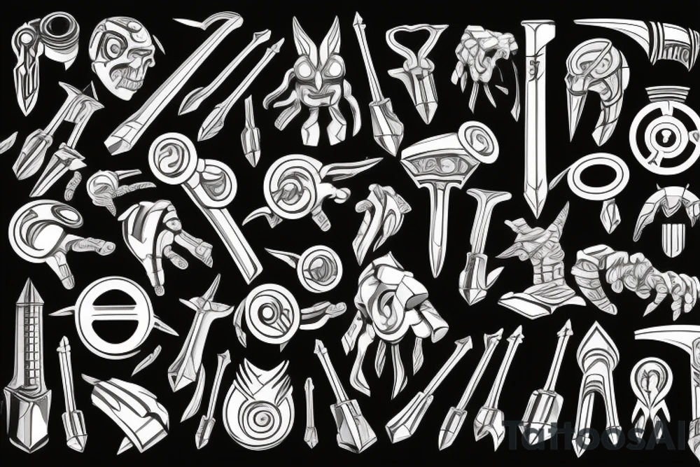 Thor wielding hammer tattoo idea
