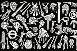 Thor wielding hammer tattoo idea