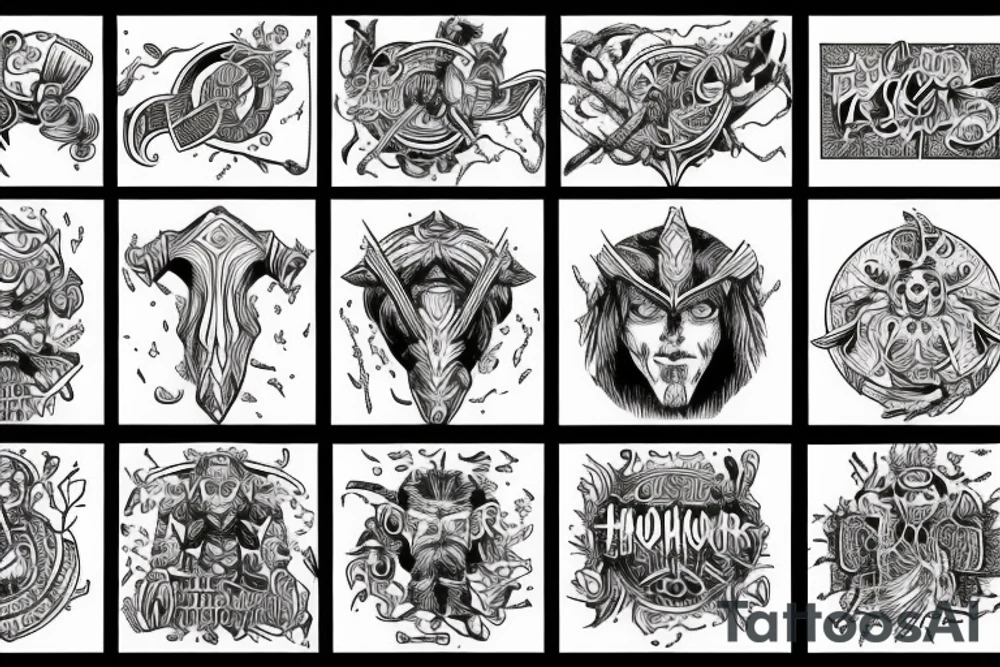 Thors hammer tattoo idea