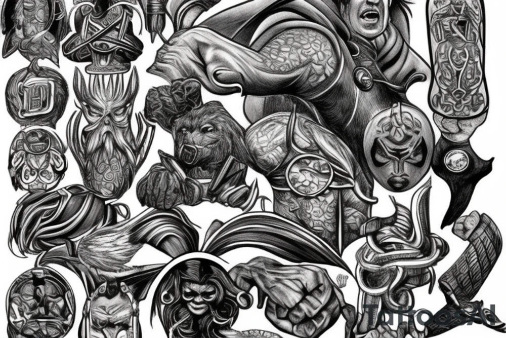 Thors hammer tattoo idea