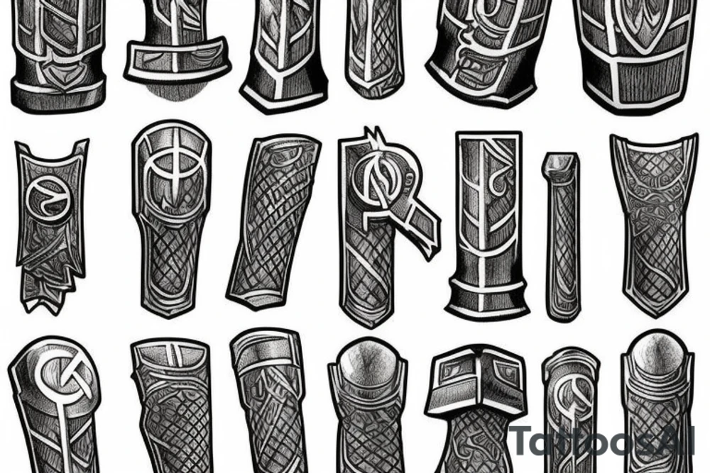 Thors hammer mjolnir tattoo idea