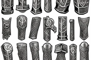 Thors hammer mjolnir tattoo idea