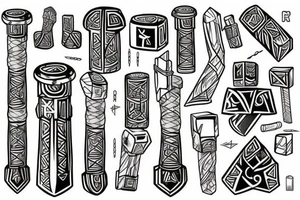 Thors hammer mjolnir tattoo idea