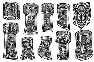 Thors hammer mjolnir tattoo idea