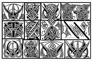 Viking hammer tattoo idea