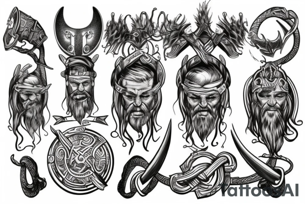 Viking hammer tattoo idea
