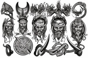 Viking hammer tattoo idea