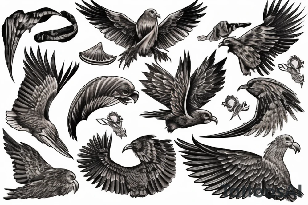 American eagle tattoo idea