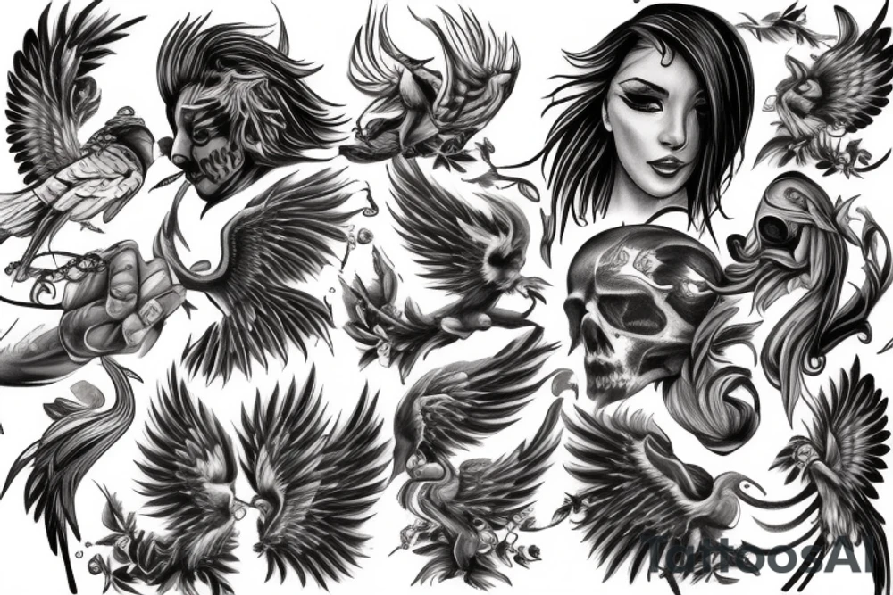 phoenix tattoo idea