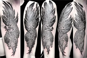 phoenix rising tattoo idea