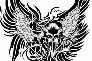 phoenix rising tattoo idea