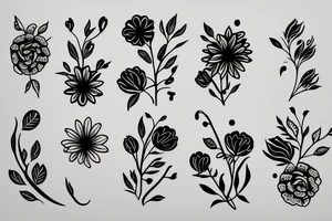 Birth flowers january and September tattoo idea