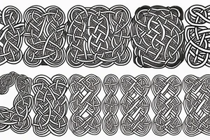 old Norse style jormungandr sleeve Celtic knots tattoo idea