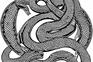 Oseberg style Viking ship carving of sea serpent c.800 arm sleeve tattoo idea