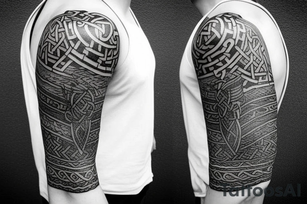 Oseberg style Viking tattoo tattoo idea