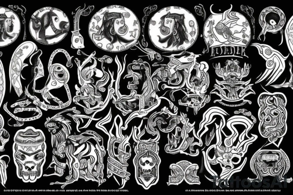 Oseberg style baldr tattoo idea