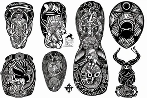 Oseberg style baldr tattoo idea