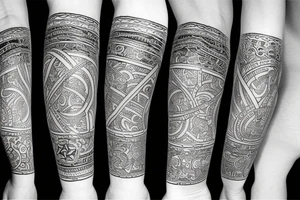 Oseberg style arm sleeve tattoo idea