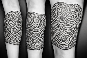 Osberg style Norse rune stone carving of the sea serpent jormungandr Viking ship for an arm sleeve tattoo idea