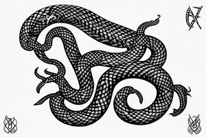 Osberg style Norse rune stone carving of the sea serpent jormungandr abstract snake Viking ship for an arm sleeve tattoo idea