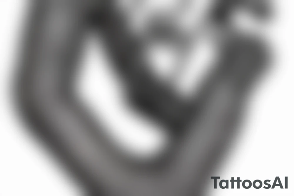 urnes style snake viking arm sleeve tattoo idea
