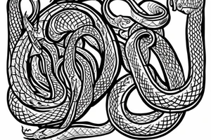 STave church in Urnes Norway 
style snake viking arm sleeve tattoo idea