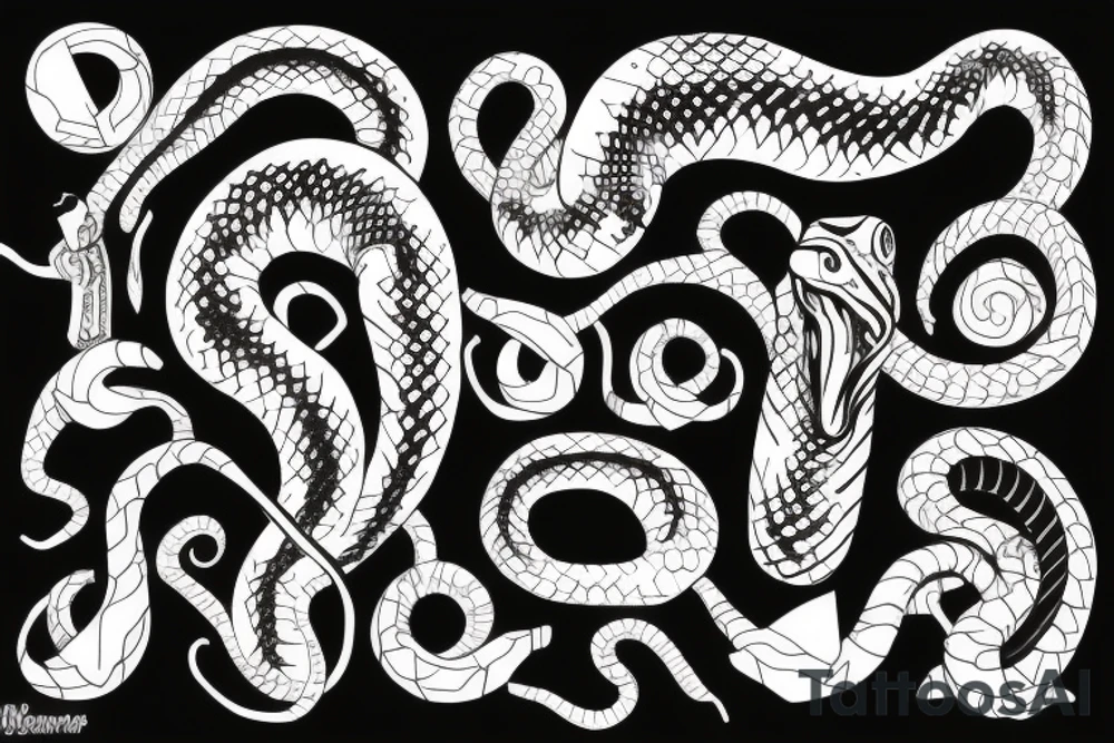 Urnes snake head tattoo idea