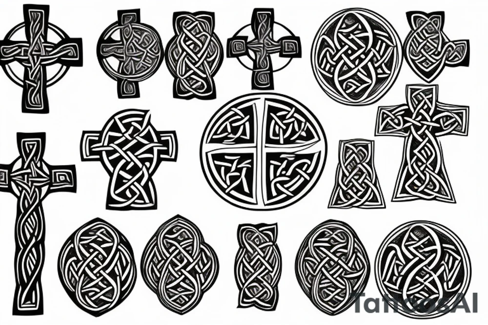 celtic cross tattoo idea