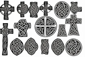 celtic cross tattoo idea