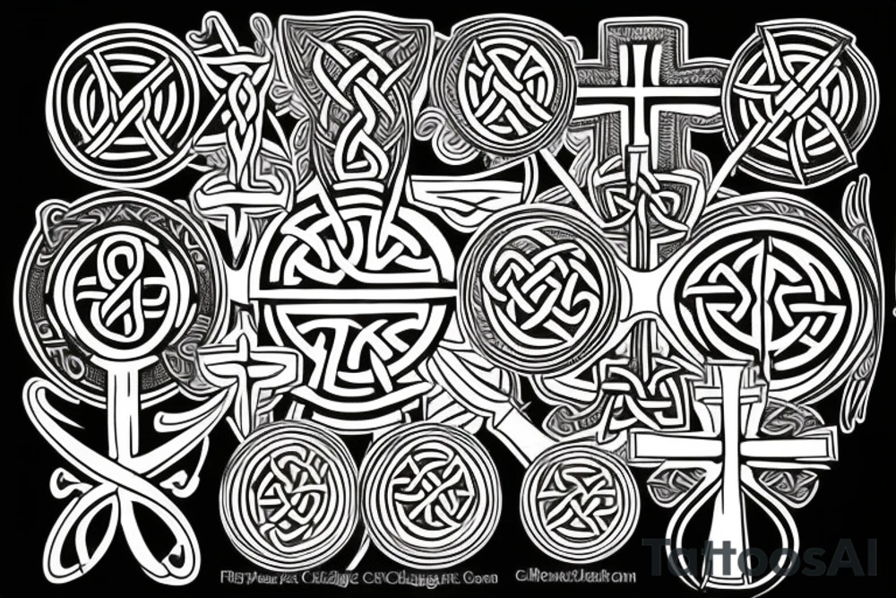 celtic cross tattoo idea